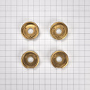 Set of 4 Range Brass Knob Bezels, Oven W11323068