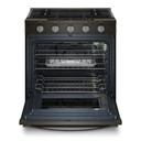 Whirlpool® 30-inch Smart Slide In Gas Range with Air Cooking Technology, No Preheat Air Fry, Steam/Self Clean and High Speed Preheat WSGS7530RV