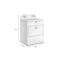 Maytag® Top Load Gas Wrinkle Prevent Dryer - 7.0 cu. ft. MGD4005SW