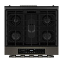 Kitchenaid® 5.0 Cu. Ft. Smart Slide-in Gas Range with Convection Cooking Modes and 2-in-1 Burner KSGS530SBE