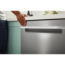 Whirlpool® 24-Inch Dishwasher with Total Coverage Wash Action and Auto Open Air Dry in Fingerprint Resistant Black Stainless WDTS8024SV
