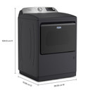 Maytag® 7.4 Cu. Ft. Pet Pro Top Load Gas Dryer with Extra Power and Sanitize Cycle MGD7205RF