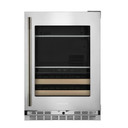 Kitchenaid® 24" Beverage Center with Glass Door and Wood-Front Racks KUBR524SPS