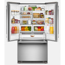 Kitchenaid® 22 Cu. Ft. 36-Inch Counter-Depth French Door Refrigerator with Internal Water Dispenser KRFC136TPS