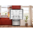 Kitchenaid® 22 Cu. Ft. 33-Inch Standard-Depth French Door Refrigerator with Internal Water Dispenser KRFF333SPS