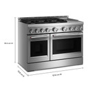 KitchenAid® 48-Inch 6 Burner Commercial-Style Gas Range with Griddle KFGD948SSS