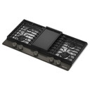 Kitchenaid® Gas-on-Metal Cooktop with an Integrated Wok Grate and CookShield™ Finish KCGK736SBE