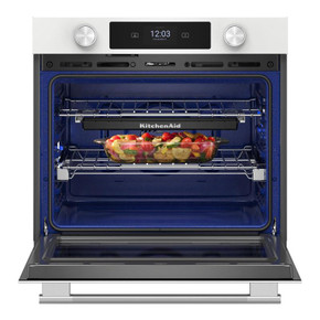 Kitchenaid® 30-inch Smart Electric Single Wall Oven with Assisted Cooking Modes - White KOES730SWH