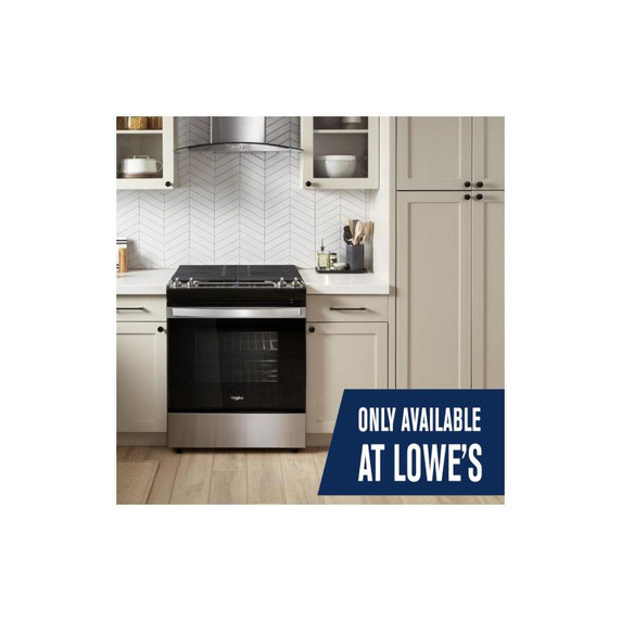 5.0 Cu. Ft. Whirlpool® Gas Range with Frozen Bake™ Technology WEG515S0LS 5.0 Cu. Ft. Whirlpool® Gas Range with Frozen Bake™ Technology WEG515S0LS