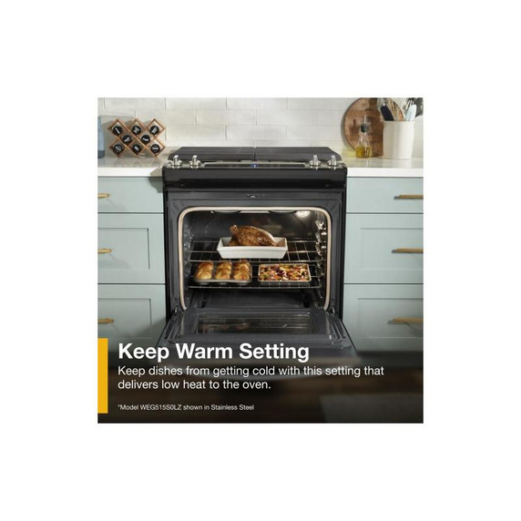 5.0 Cu. Ft. Whirlpool® Gas Range with Frozen Bake™ Technology WEG515S0LS