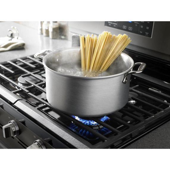 Whirlpool® 5.8 Cu. Ft. Smart Freestanding Gas Range with EZ-2-Lift™ Grates WFG975H0HV