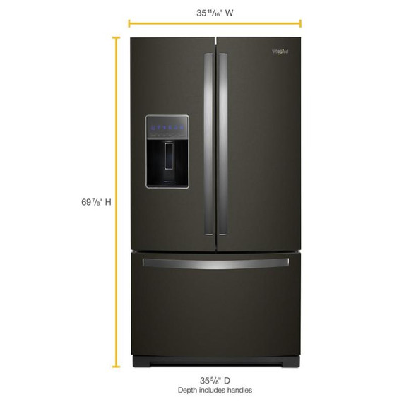 Whirlpool® 36-inch Wide French Door Refrigerator - 27 cu. ft. WRF757SDHV