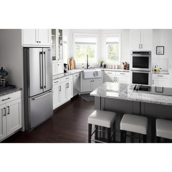 Maytag® 19.6 cu ft French Door Refrigerator with Strongbox™ Door Bins MFB2055FRZ