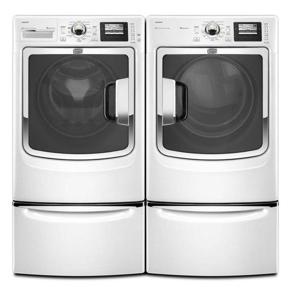 Maytag® 15.5" (39.4 cm) Pedestal for Front Load Washer and Dryer with Storage XHPC155XW