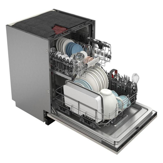 Kitchenaid® 44 dBA Panel-Ready Two-Rack Flush Dishwasher with Door-Open Dry System KDTF324PPA