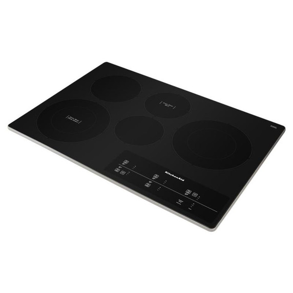 Kitchenaid® 30" Electric Cooktop with 5 Elements and Touch-Activated Controls KCES950KSS