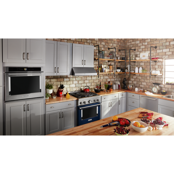 Kitchenaid® 30" 585 CFM Motor Class Commercial-Style Under-Cabinet Range Hood System KVUC600KSS