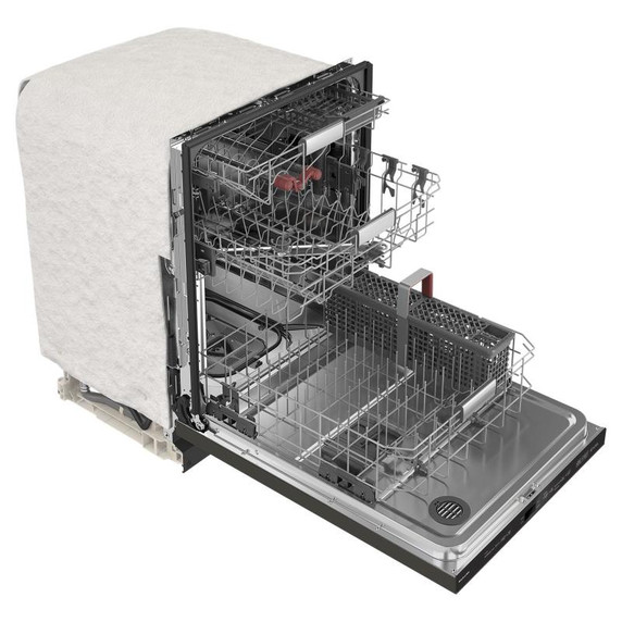 Kitchenaid® 44 dBA Dishwasher in PrintShield™ Finish with 360° Max Jets™ Third Rack KDTM604KBS