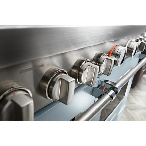 KitchenAid® 48'' Smart Commercial-Style Gas Range with Griddle KFGC558JMB