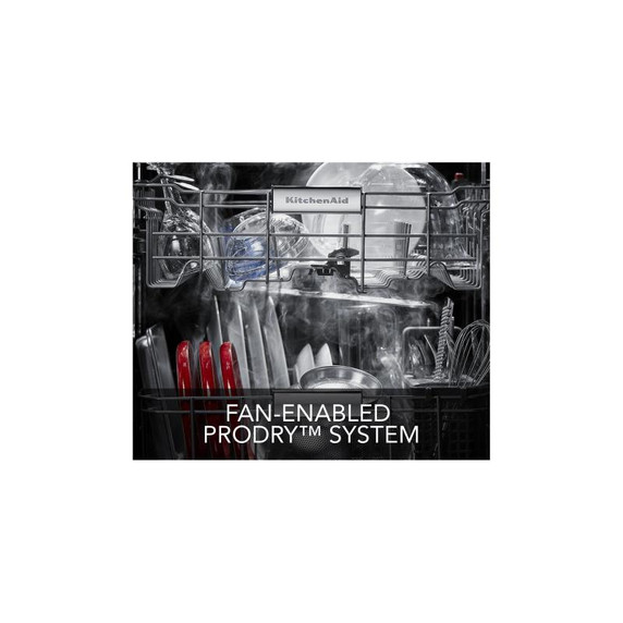 Kitchenaid® 44 dBA Dishwasher with 360° Max Jets™ Third Rack and LED Interior Lighting KDPM704KPS