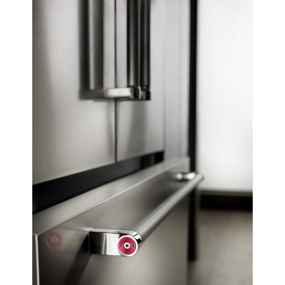 Kitchenaid® 24.2 Cu. Ft. 42" Width Built-In Stainless French Door Refrigerator with Platinum Interior Design KBFN502ESS