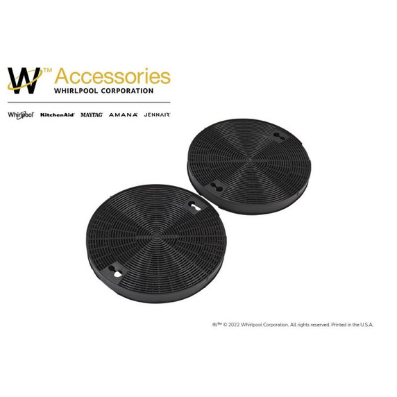 Range Hood Replacement Charcoal Filter, 2-Pack W10272068