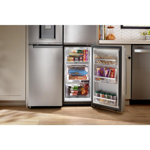 Whirlpool® 36-Inch Counter Depth 4 Door Refrigerator with Ice Maker in Door WRQC7836RZ