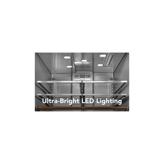 Kitchenaid® 26.2 Cu. Ft. Multi-Door French Door Refrigerator with Platinum Interior KRMF536RPS