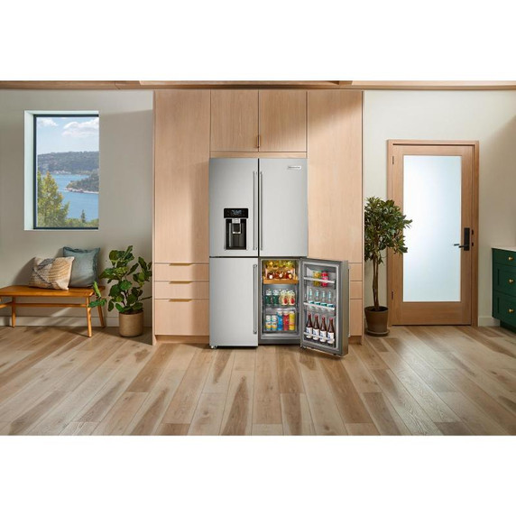 Kitchenaid® 36" Counter-Depth 19.4 Cu Ft 4-Door Refrigerator with Flexible Temperature Zone KRQC736RPS