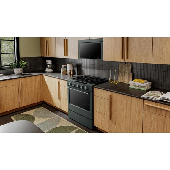 Kitchenaid® 5.0 Cu. Ft. Smart Slide-in Gas Range with Convection Cooking Modes and 2-in-1 Burner KSGS530SJP