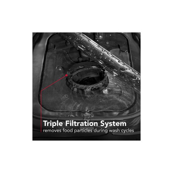 Kitchenaid® Third Level Utensil Rack Dishwasher with 30+ Total Wash Jets in PrintShield™ Finish, 47 dBA KDTS224SPS