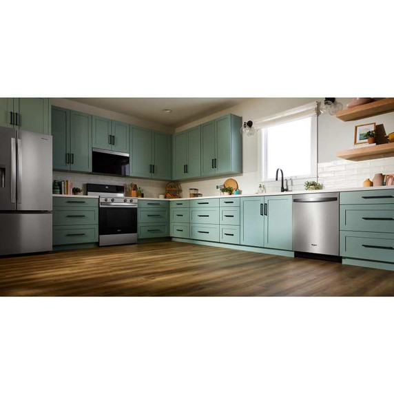 Whirlpool® 24-Inch Dishwasher with Total Coverage Wash Action and Auto Open Air Dry in Fingerprint Resistant Stainless Steel WDTS8024SZ