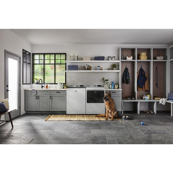 Maytag® 7.4 Cu. Ft. Pet Pro Top Load Electric Dryer with Extra Power and Sanitize Cycle YMED7205RW Maytag® 7.4 Cu. Ft. Pet Pro Top Load Electric Dryer with Extra Power and Sanitize Cycle YMED7205RW