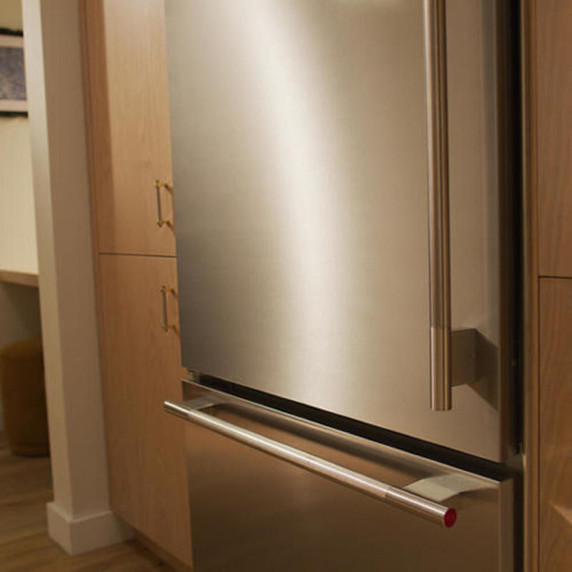 Kitchenaid® 20.8 Cu. Ft. 36" Built-In Bottom Mount Refrigerator with Platinum Interior KBBR336SPS