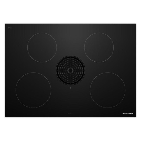 Kitchenaid® 30-inch NextGen Induction Downdraft Cooktop with 4 Cooking Zones KCID930SBL