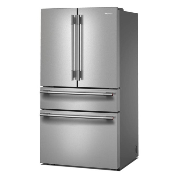 Kitchenaid® 30 cu. ft. French Door Refrigerator with Interior Water and Ice and FreshChill™ Full-Width Refrigerated Drawer KRMF336SPS