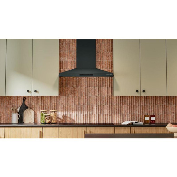 KitchenAid® 36-inch Wall-Mount, 4-Speed Canopy Hood KVWC736SJP