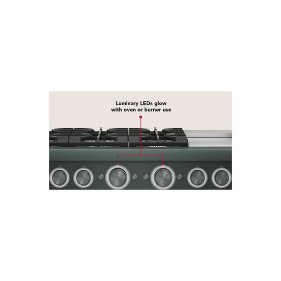 Kitchenaid® 48-Inch 6 Burner Commercial-Style Dual Fuel Range with Griddle KFDD948SJP