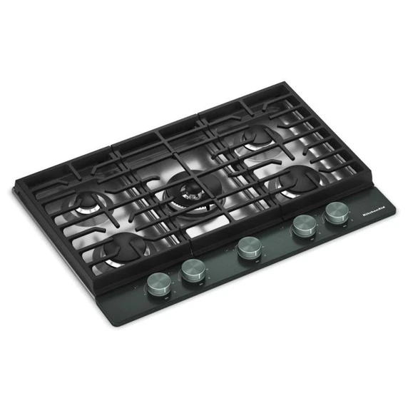 Kitchenaid® Gas-on-Metal Cooktop with an Integrated Wok Grate and CookShield™ Finish KCGK530SJP