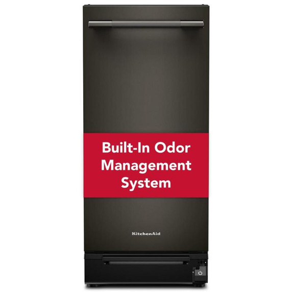 KitchenAid 15 in. Built-In Trash Compactor with Built-In Odor Management System KTTP515TBE