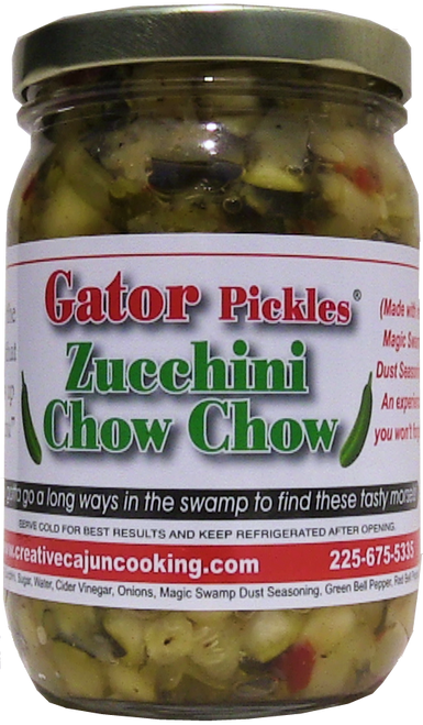 Gator Pickles® Zucchini Chow Chow jar