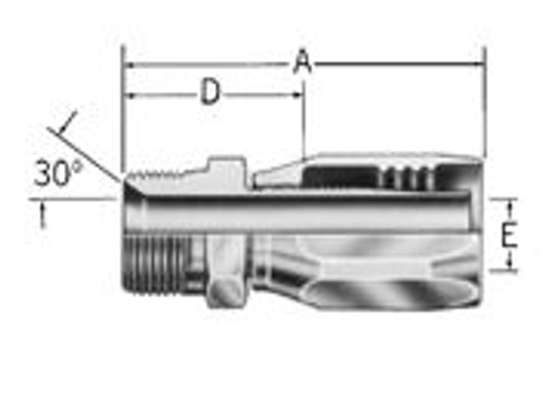 4412-12-10S NPT Fitting Reuseable Aeroquip(16174)