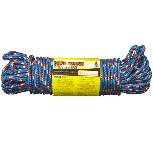 Truck Rope 3/8 x 75ft WLL 660lb Boxer 77038