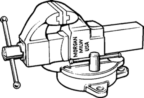 Milwaukee Morgan Machinist Vise 8in Swivel #180