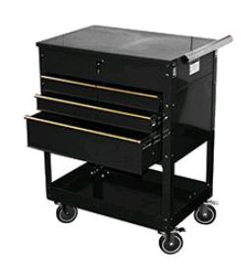 Service Cart Black 4 Drawer ATD-7046