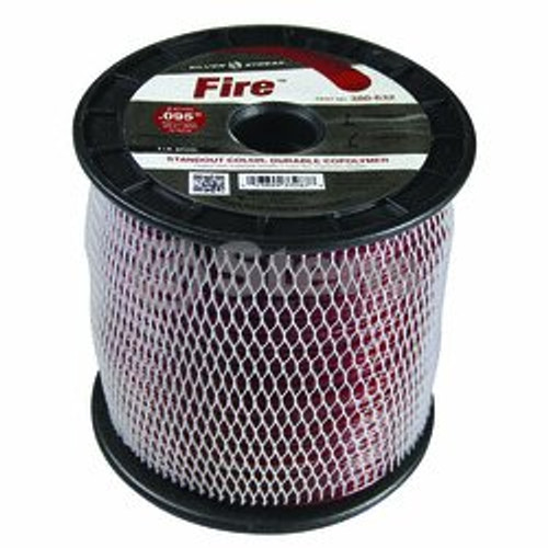 Trimmer Line The Fire Silver Streak .095 Round Red 3lb Spool 855ft