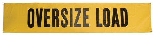 Oversize Load Sign Vinyl 12 x 6'