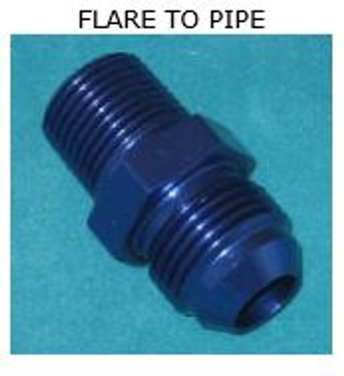 Flare to Pipe Straight 6AN 3/8 MPT Roadrunner AN06-06MP