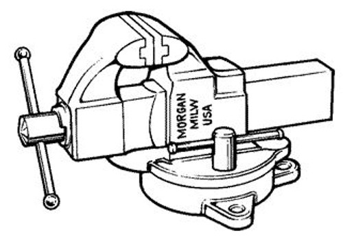 Milwaukee Morgan Machinist Vise 3-1/2in Swivel #135