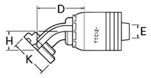 1B20FLA20 Aeroquip 61 Flange Fitting(2432)